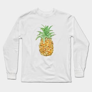 pineapple  ink and watercolor painting Long Sleeve T-Shirt